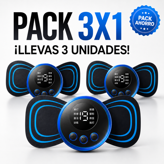 Pack 3 x 1 - Mini Masajeador Portátil